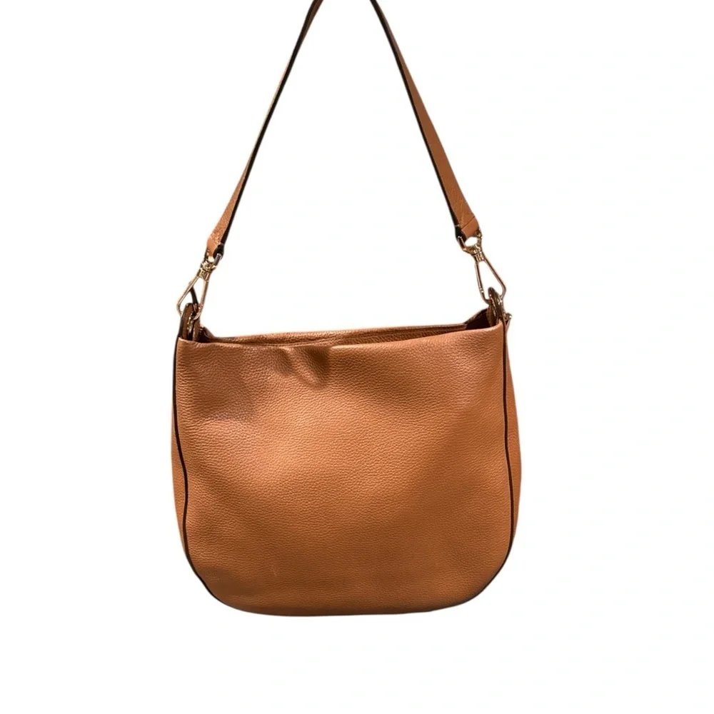 kate spade Brown Pebbled Leather Shoulder Bag